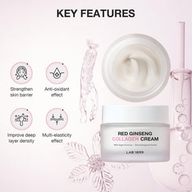 Donginbi LAB 1899 cream on skin shows subtle glow and even texture.