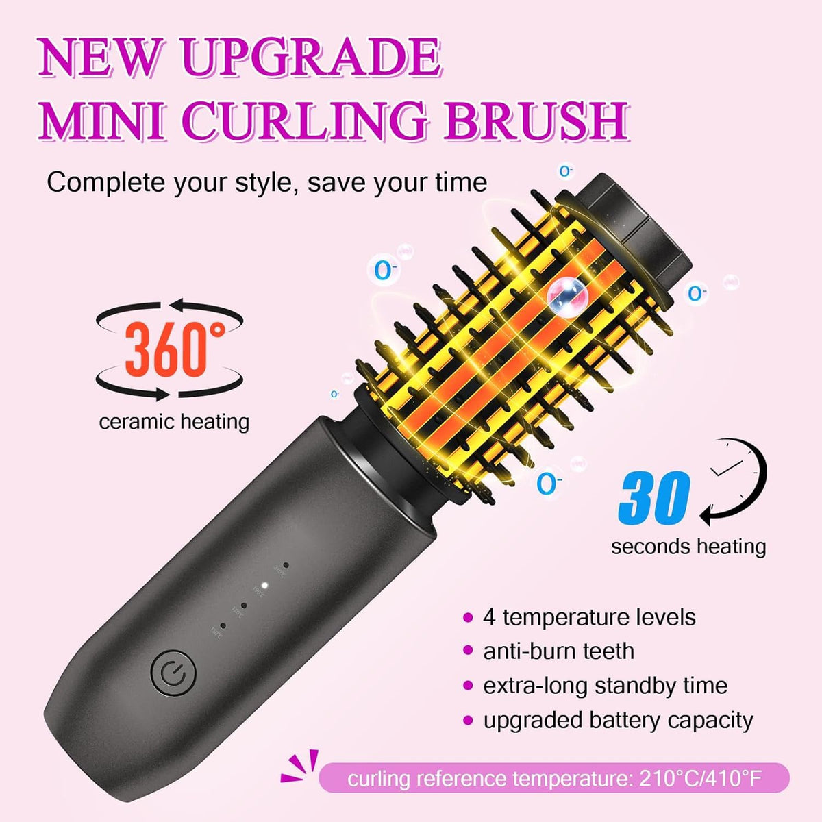 Dongxw four heat levels 150–210°C for various hair types.