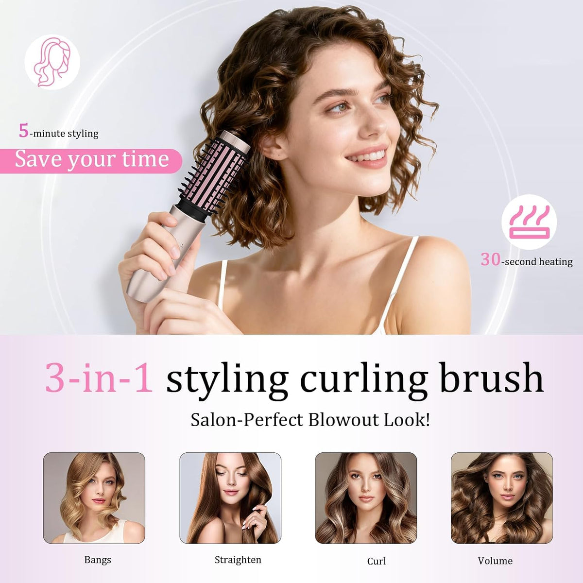 Dongxw upgraded curling comb ensures safe, comfortable styling