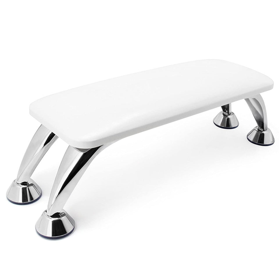 DONGYUNAI arm rest for nails tech, white close-up showing cushioned comfort for nail art.