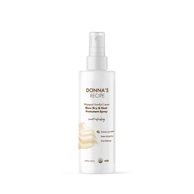 Donna's Recipe by Tabitha Brown whipped vanilla cream bottle pour for smooth styling and heat protection