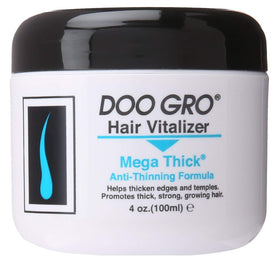 Doo Gro Medicated Hair Vitalizer ingredients label shown for informed hair care.