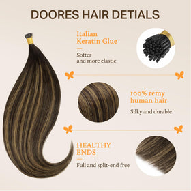 DOORES Italian keratin glue tip close-up highlights flexible bonding