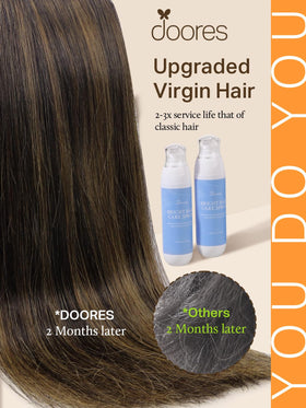 Doores Remy human hair extensions offer natural shine and soft movement.