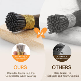 DOORES cold fusion micro beads securing extensions with minimal hair stress