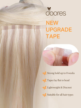 Platinum blonde length options from DOORES for versatile styling and volume