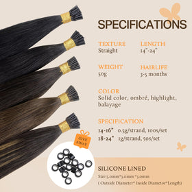 DOORES Remy i tip close-up shows smooth tangle-free texture