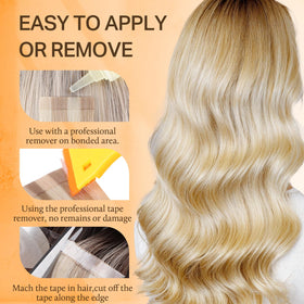 DOORES single-sided tape on extension demonstrates natural look and easy application.