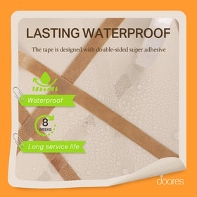 DOORES transparent single-sided tape blends invisibly with hair extensions.
