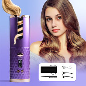 DOORTIAN travel-friendly lightweight curler purple fits in bags for easy touch-ups