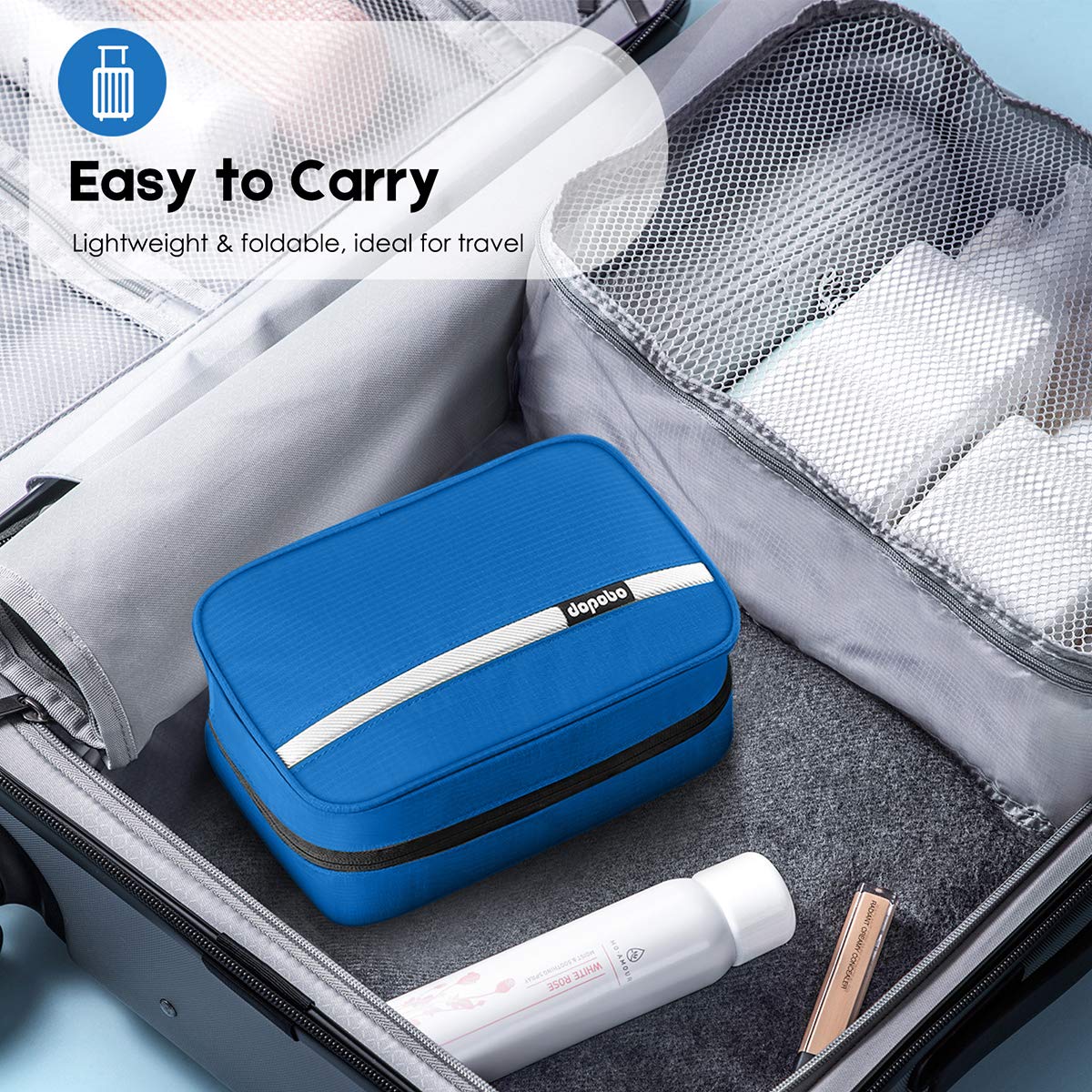 Dopobo retractable pockets demonstrate flexible storage for items