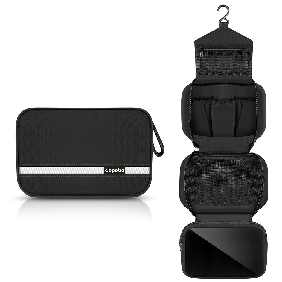 Dopobo travel toiletry bag compact size keeps toiletries neatly organized for carry-on travel