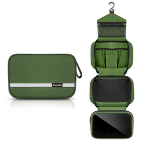 Dopobo travel toiletry bag with hanging hook for easy access on trips.