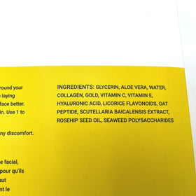 Doppeltree Gold Facial Mask tray-contained sheet for easy application.