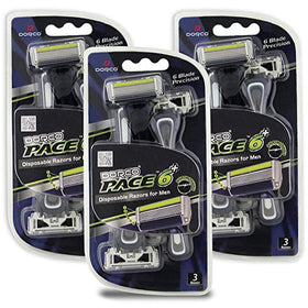 Dorco Pace 6 Plus pack front for easy daily shaves on the go