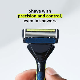 DORCO Pace 6 Sport replacement handle with secure grip in the shower