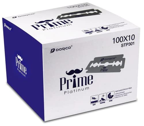 Dorco Prime Platinum STP301 1000 blades bulk pack for barbershops and home shaves