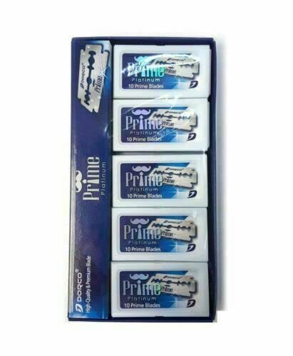 Dorco Prime Platinum STP301 hygienically wrapped blades preserve freshness until use