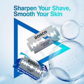 Dorco ST300 Platinum Extra close-up shows a sharp edge for precise passes