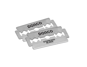 Dorco ST301 blade in shaving action suggesting smooth, comfortable results.