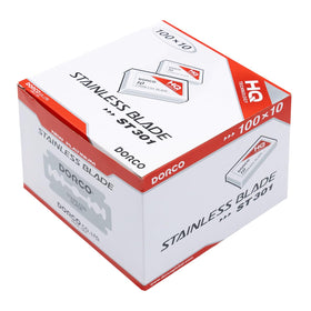 Dorco ST301 platinum double edge blades bulk case pack for long-lasting supply.