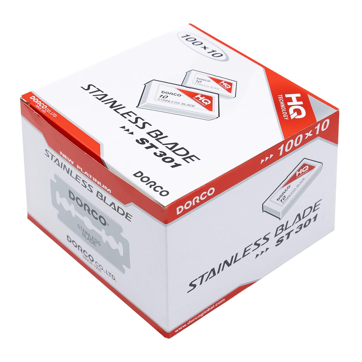 Dorco ST301 Platinum blades packaging for premium wet shave value