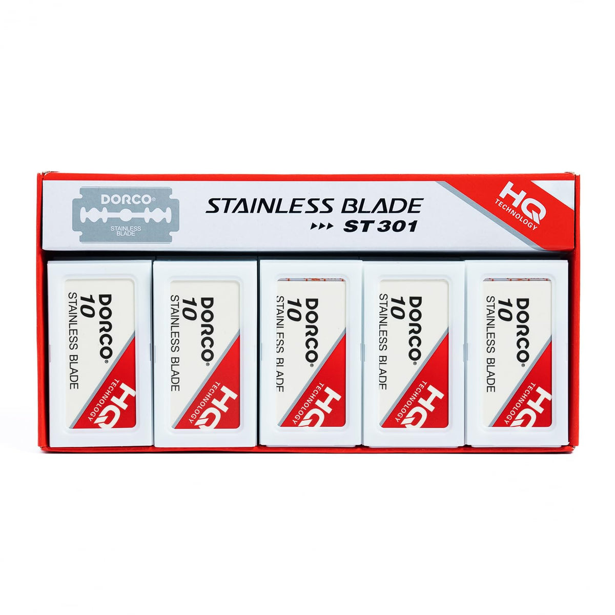 Dorco ST301 blades universal fit with standard razors for versatile use.