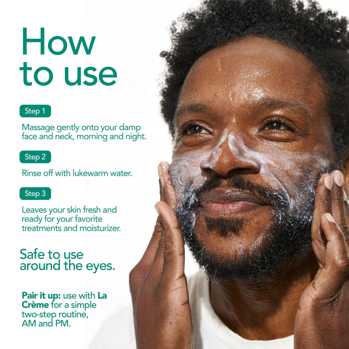 Doré Le Cleanser fragrance-free formula suitable for sensitive skin users.