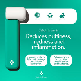 Doré Lymphatic Drainage Ice Roller supports improved facial circulation.