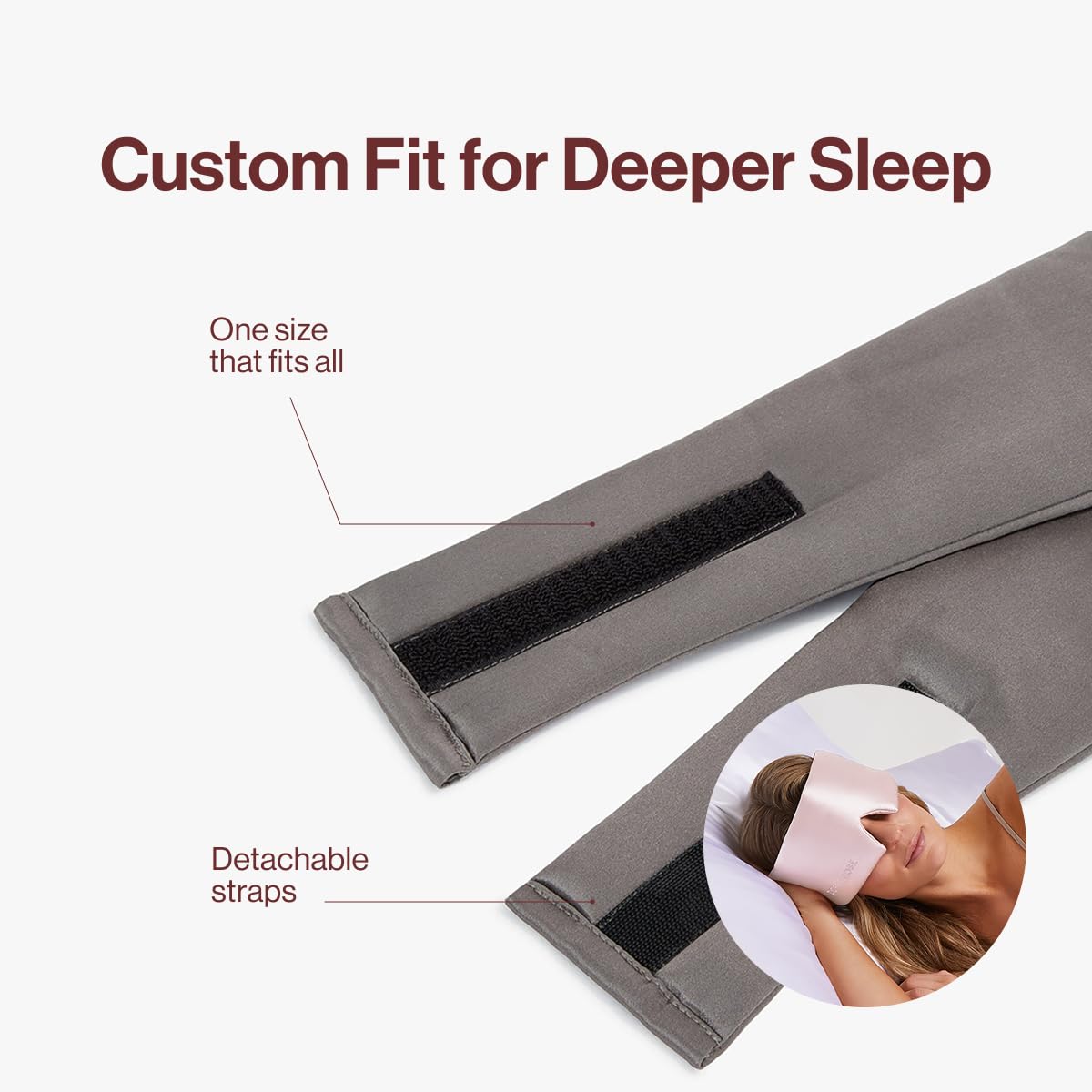 Dore & Rose Deep Sleep Mask 100% blackout blocks light for deeper rest