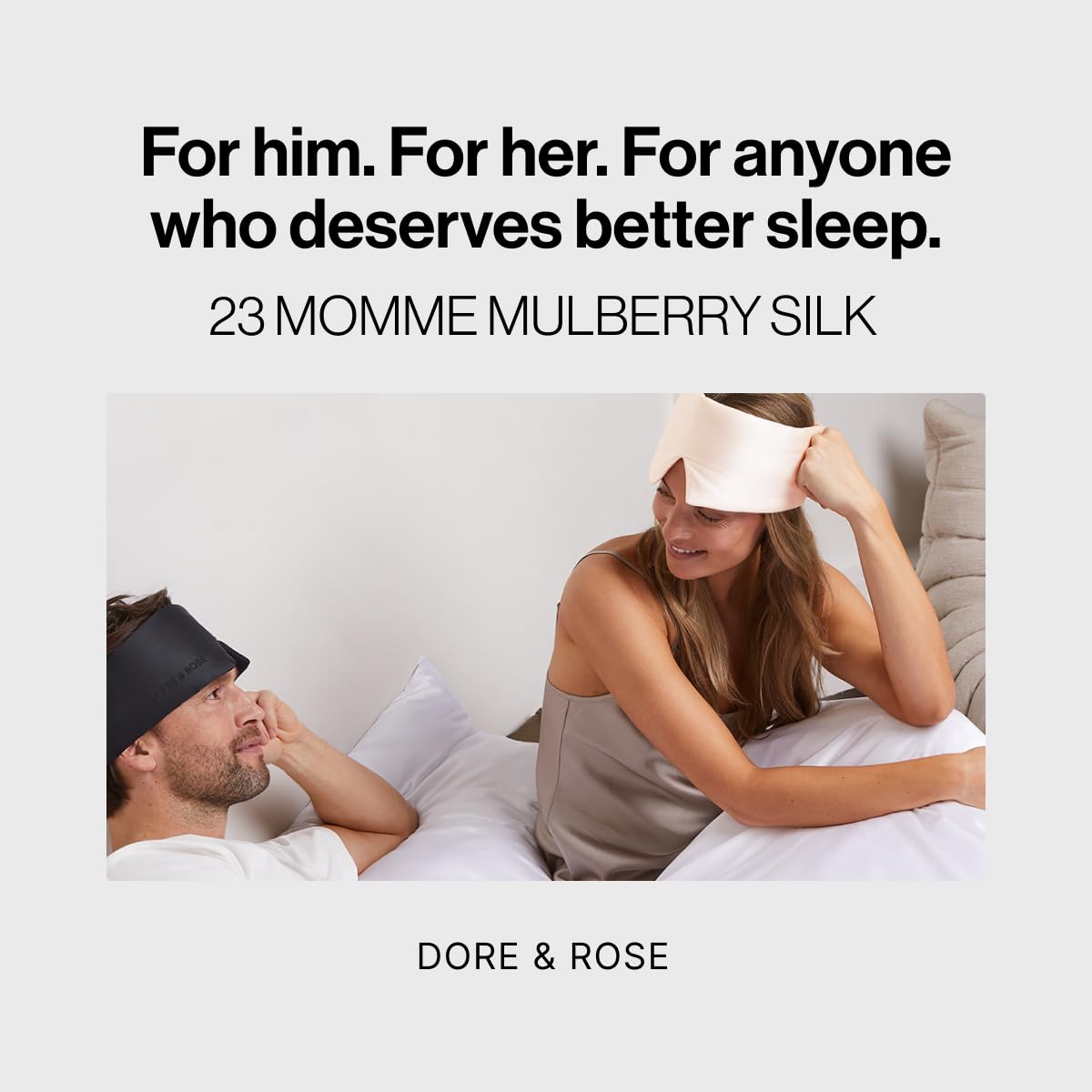 Dore & Rose Deep Sleep Mask 40g light weight for effortless wear.