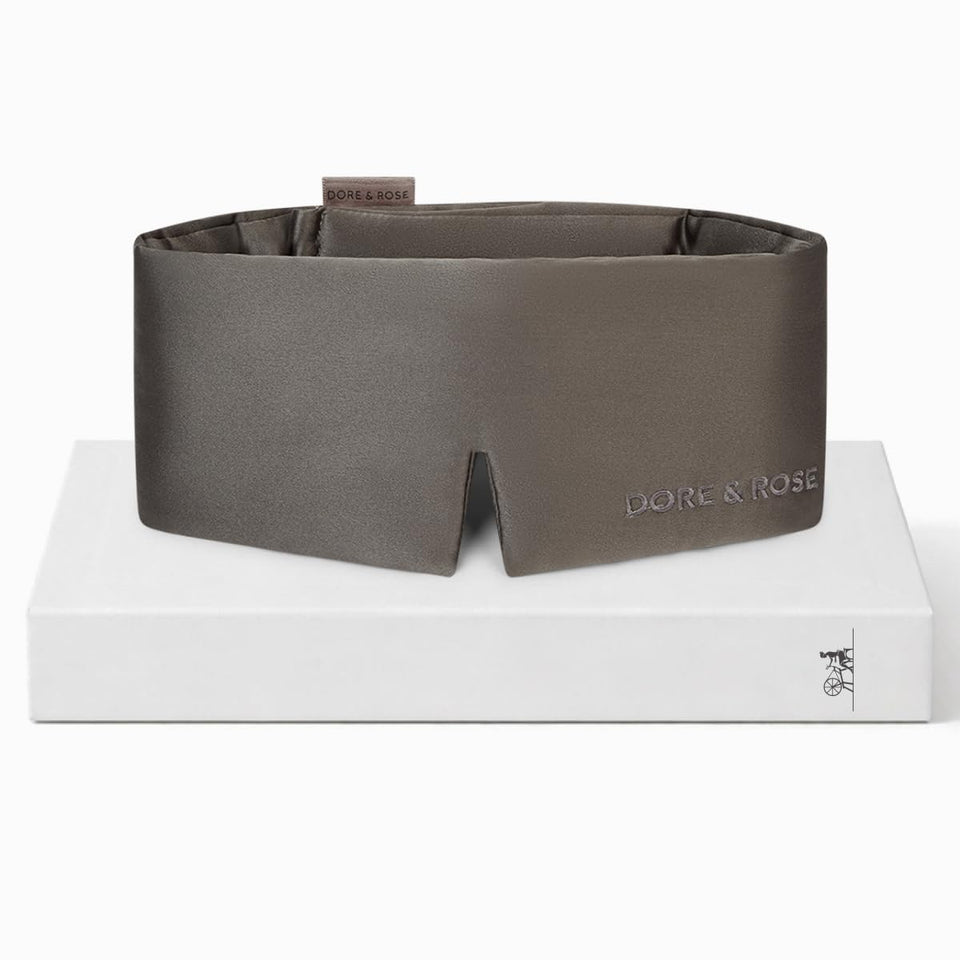 Dore & Rose Deep Sleep Mask close-up of soft silk for gentle nightly comfort