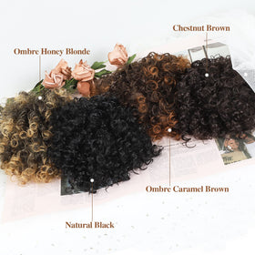 DOROJJ Curly Drawstring Ponytail suitable for Halloween, concerts, and weddings.