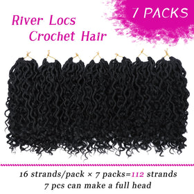 Dorsanee Goddess Locs 10 inch back view for easy DIY installation.
