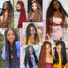 Dorsanee Passion Twist Hair 18-inch length shown for full-head coverage
