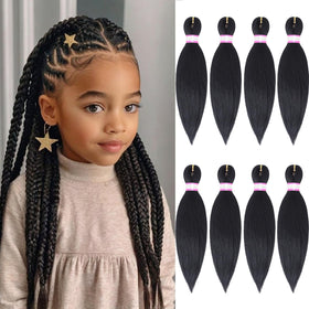 Dorsanee pre stretched braiding hair extensions in 12 inches for quick protective styles.