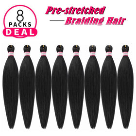 Dorsanee soft synthetic braiding hair with Yaki straight texture for smooth braids.