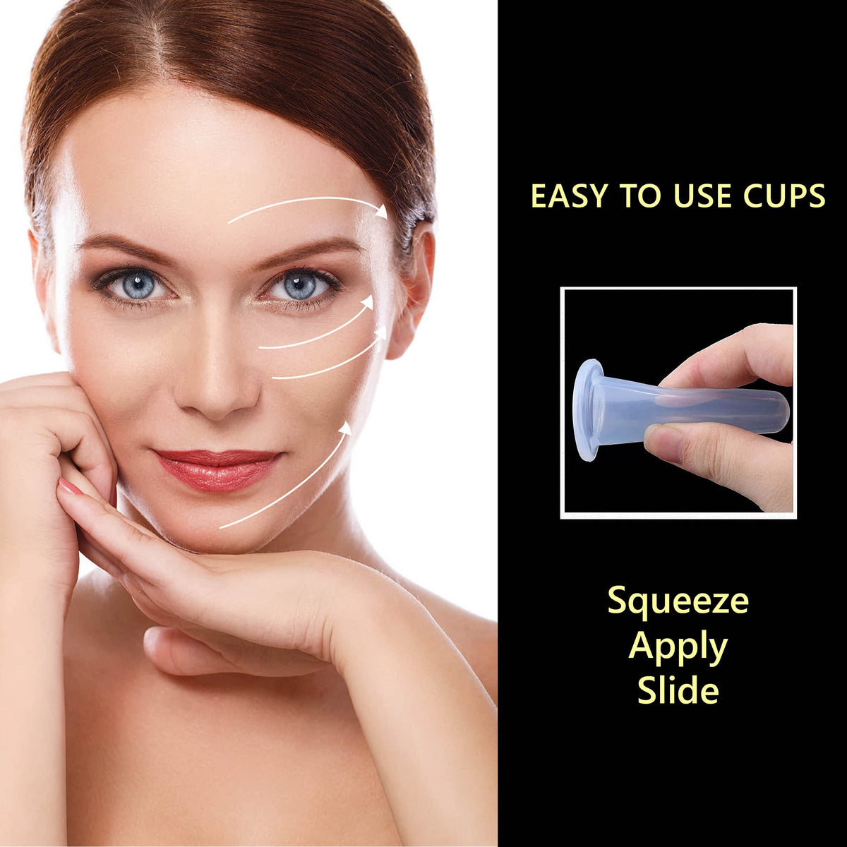 DoSensePro medium cup ideal for cheeks and jawline definition.