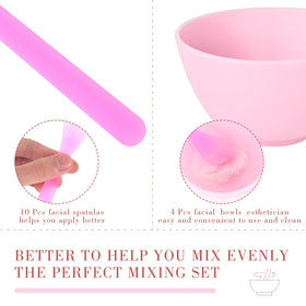DOSTATNI facial spatulas in color options for precise mixing and application