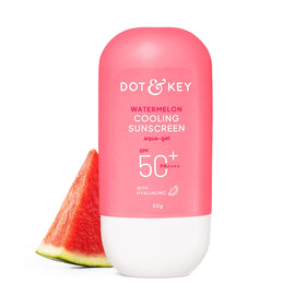 Dot & Key Watermelon Sunscreen bottle front view with SPF 50 PA++++ protection