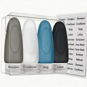 Dot&Dot leak-proof travel bottle with drip-free dispenser for spill-free travel
