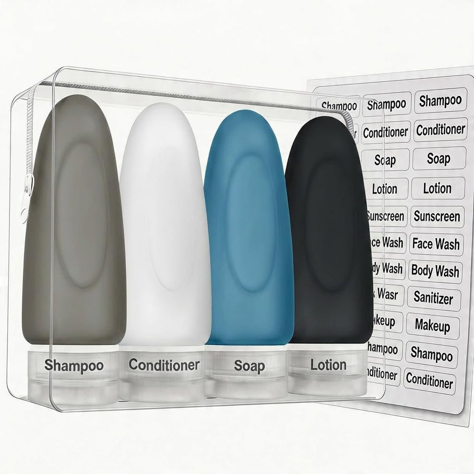 Dot&Dot leak-proof travel bottle with drip-free dispenser for spill-free travel