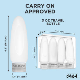 Dot&Dot see-through zip pouch helps organize liquids at security.