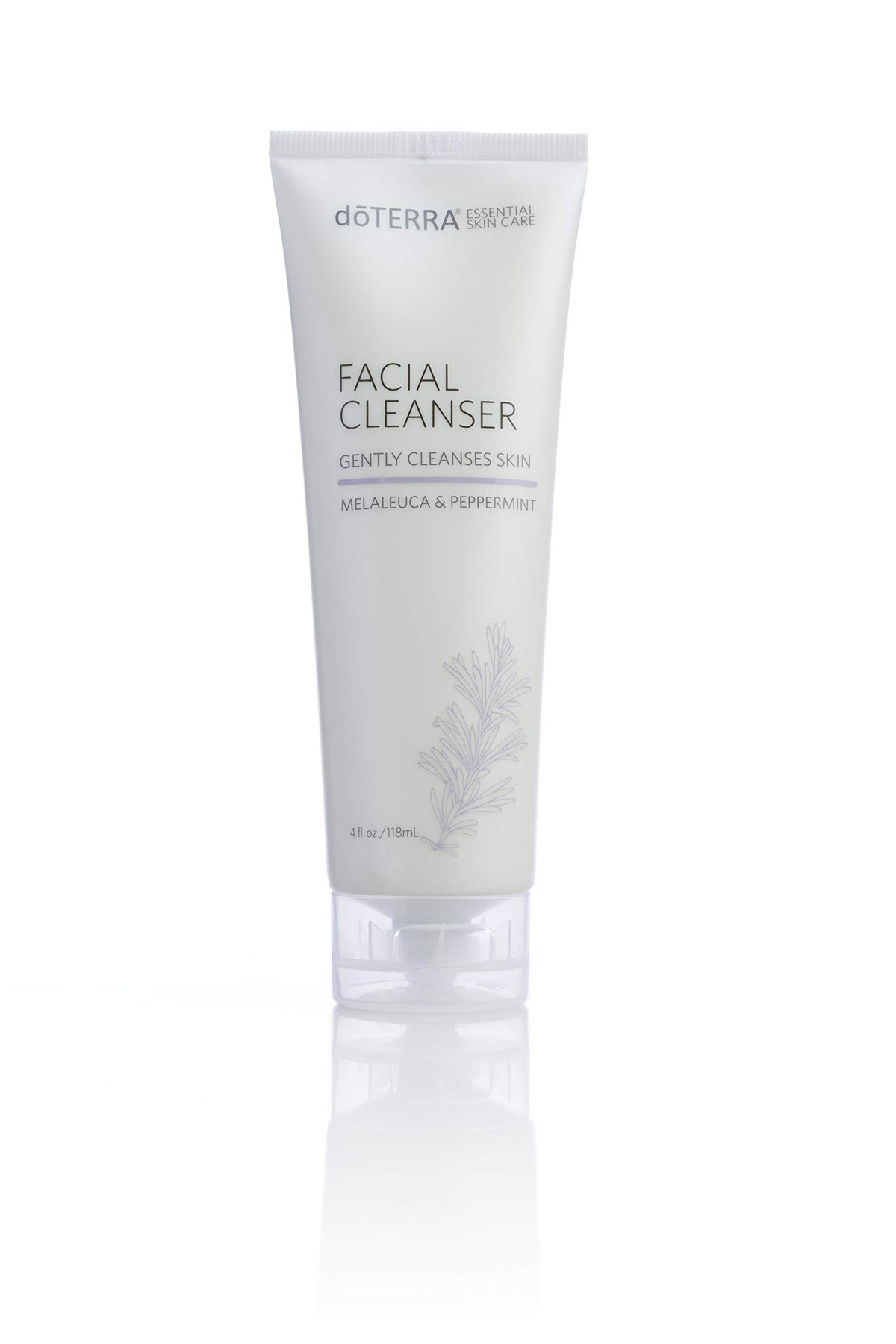 doTERRA Facial Cleanser bottle front, refreshing cleanse for purer skin.