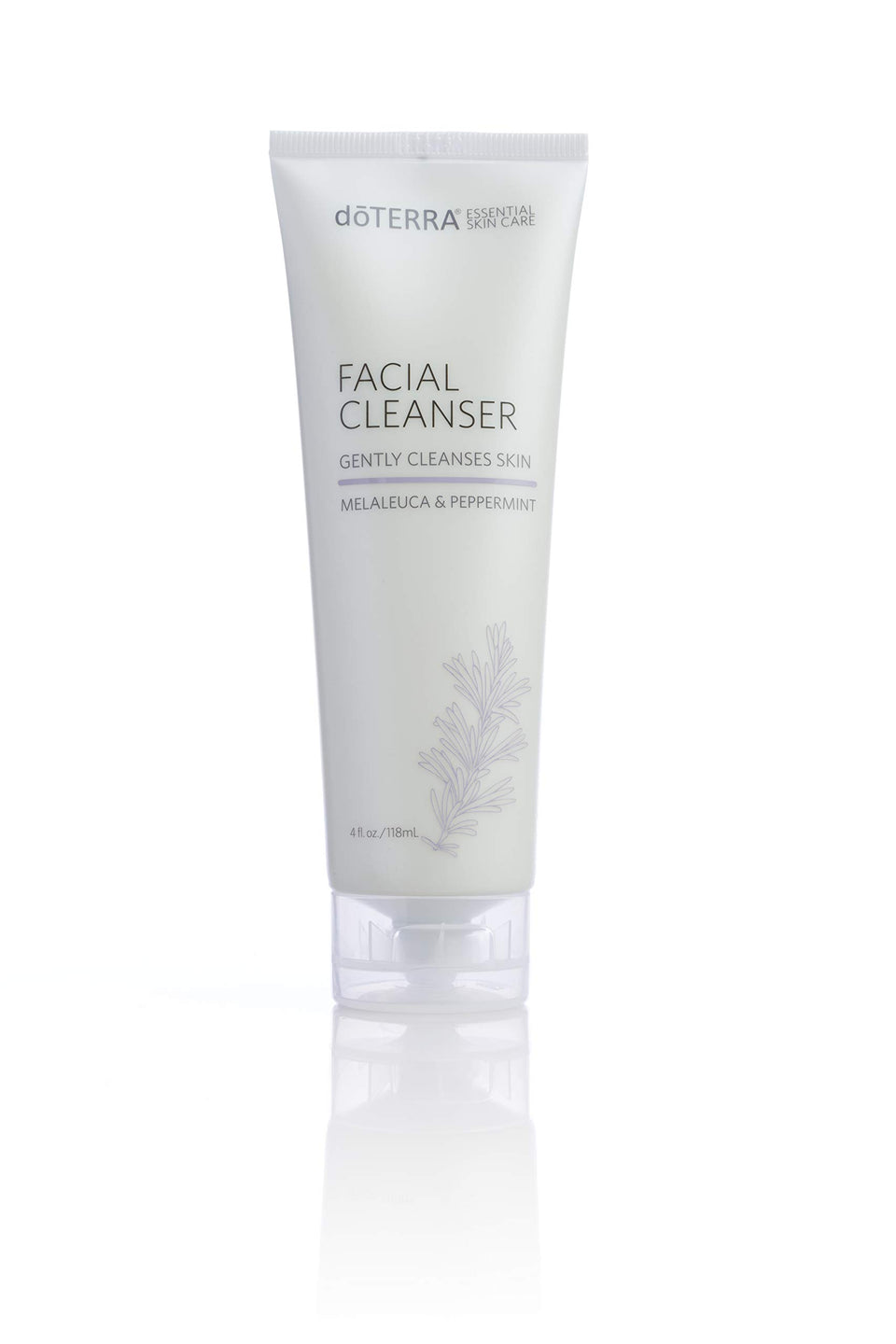 doTERRA Facial Cleanser bottle front, refreshing cleanse for purer skin.