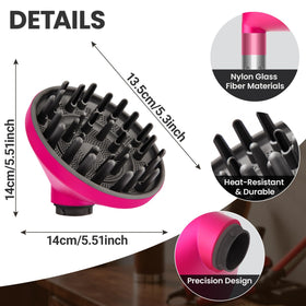 Dotspun thermal protection feature shields hair during styling