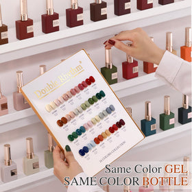 Double Rhythm 24x15ml gel polishes in all-season shades.