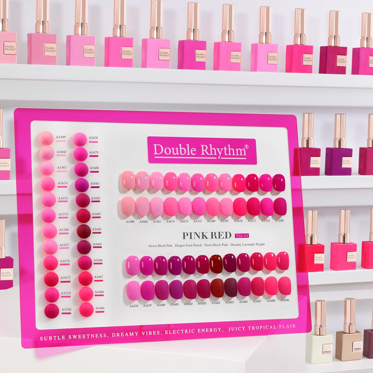 Double Rhythm 28pcs gel nail polish set packaging for at-home manicure