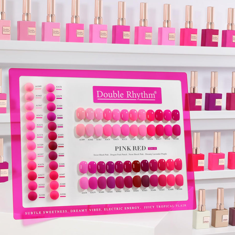 Double Rhythm 28pcs gel nail polish set packaging for at-home manicure