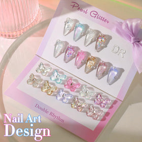 Double Rhythm at-home nail art setup for quick spa-like nails.